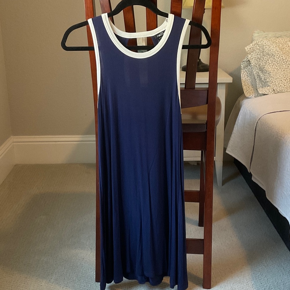 Rue21 Navy and White Maxi Dress